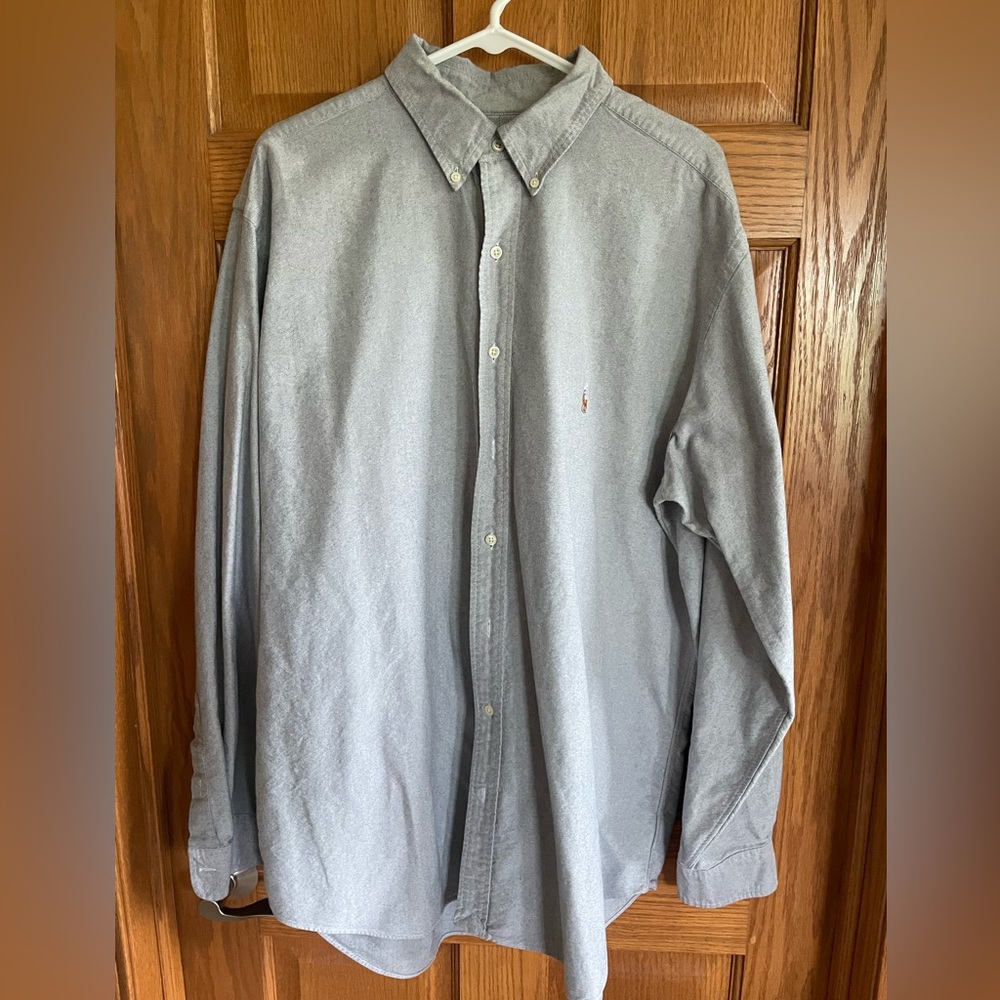Ralph Lauren Gray Casual Button Down Shirt